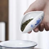 White porcelain tea caddy, porcelain tea measure, ceramic tea appreciation measure, tea spatula, tea appreciation spoon, Gongfu tea sets, tea art and tea ceremony accessories Specification image